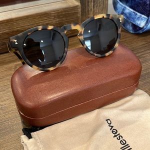 Illesteva Leonard Tortoise shell round sunglasses